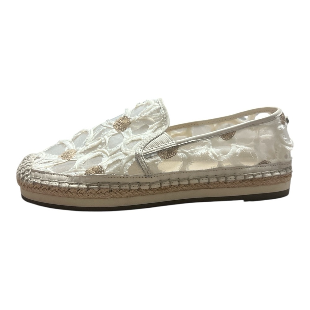 Botkier White and Natural Espadrille Slip-On